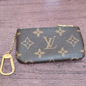 Louis Vuitton Brown Monogram Key Pouch